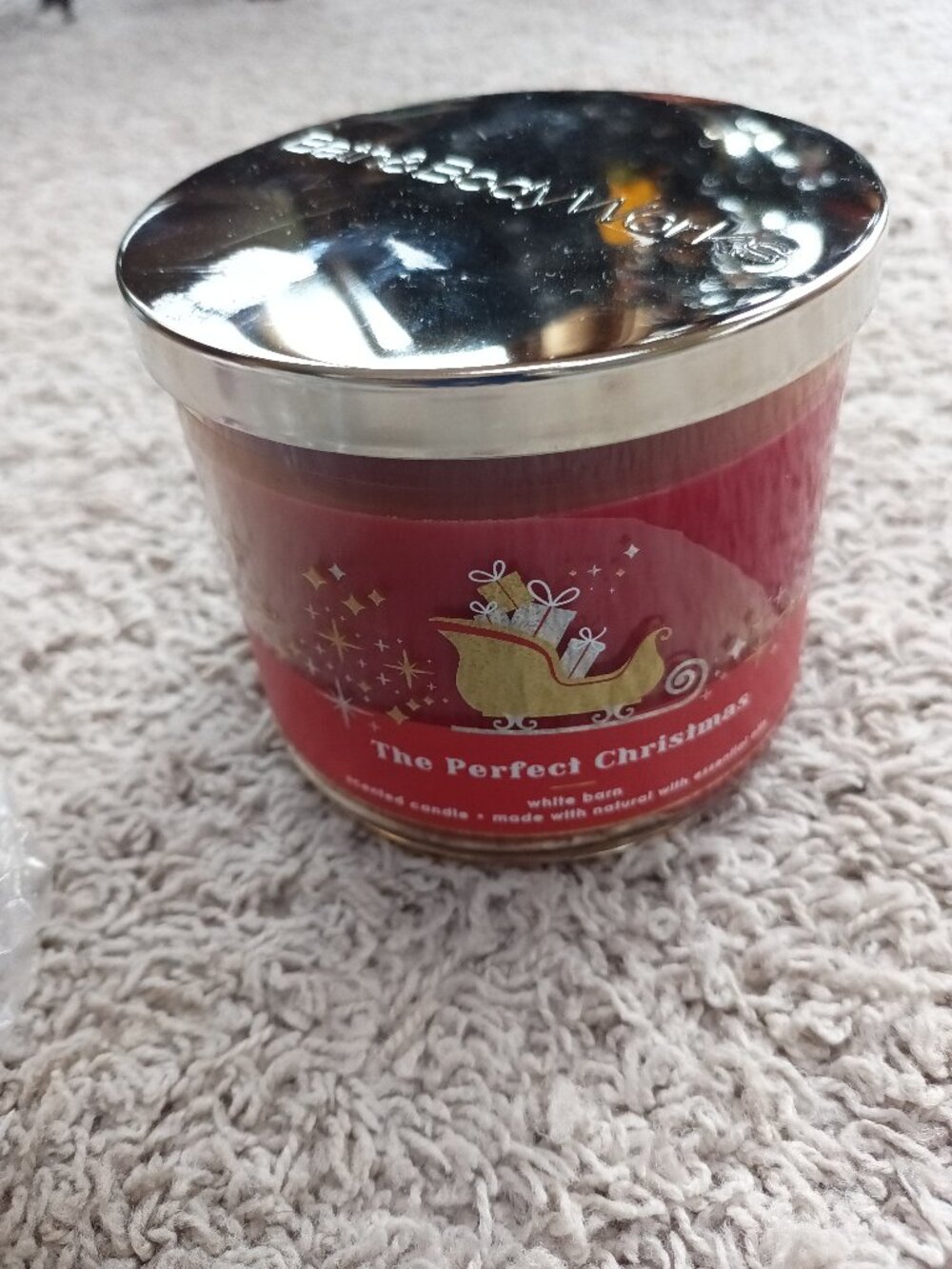NEW BATH & BODY WORKS THE PERFECT CHRISTMAS 3-WICK LARGE SCENTED CANDLE 14.5 oz